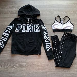 VS PINK Set Black and White